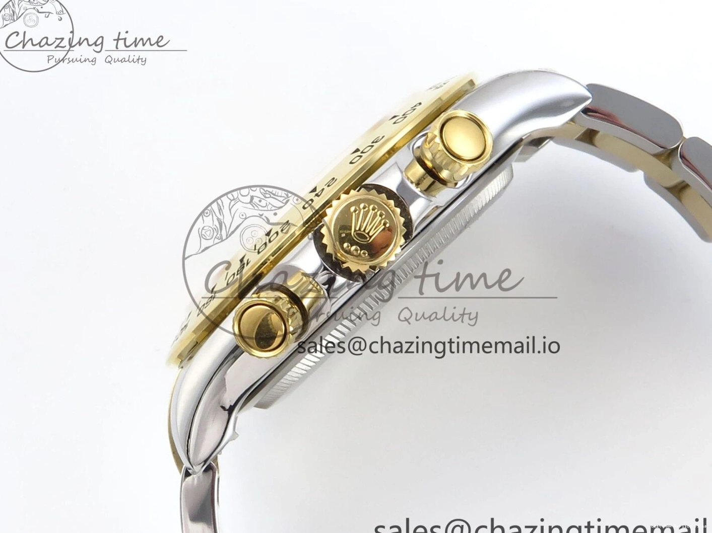 Good Copy Rolex Watches Best on Edition QF 721 V 1:1 Daytona AllSeason SH4131 YG SS Braclet White Dial 126503 1222